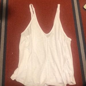 White ribbed tank top